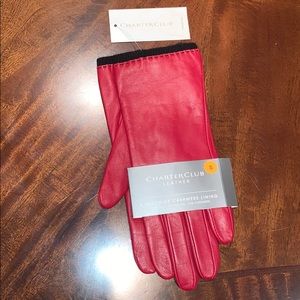 Red Leather Gloves
